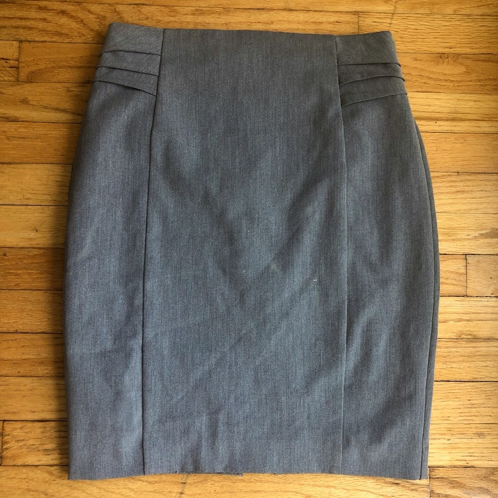 Grey Pencil Skirt